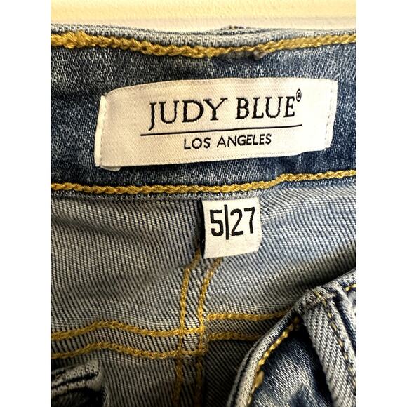 Judy Blue Straight Fit Light Wash Jeans – Size 5/27 - Picture 2 of 7